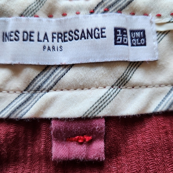Ines De La Fressange Paris Rust Corduroy Mini Skirt Size 6 - Picture 3 of 7